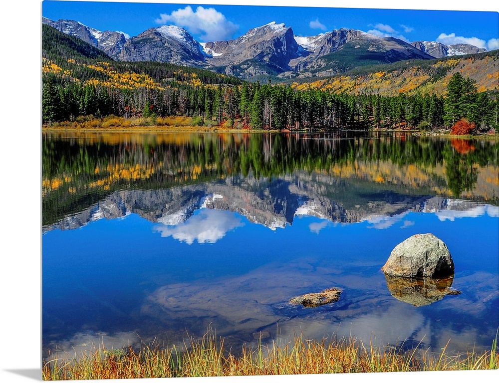 A pristine lake in Rocky Mountain National Park, Colorado.