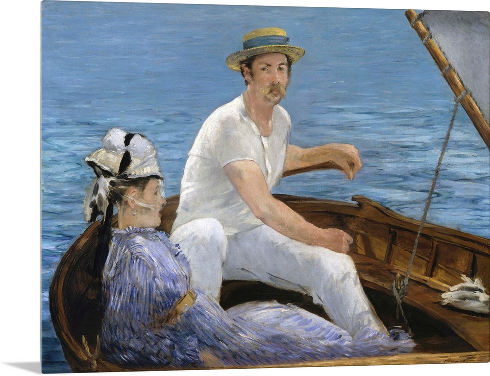 Manet summered at Gennevilliers in 1874, often spending time with Monet and Renoir across the Seine at Argenteuil, where B...