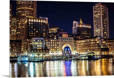 Boston Marina at Night