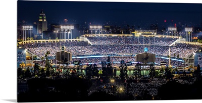 Dodger Stadium, Los Angeles, California, at Night - Panoramic