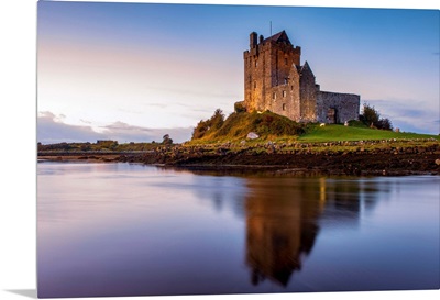 Dunguaire Castle Reflecting Into Galway Bay, County Galway, Ireland