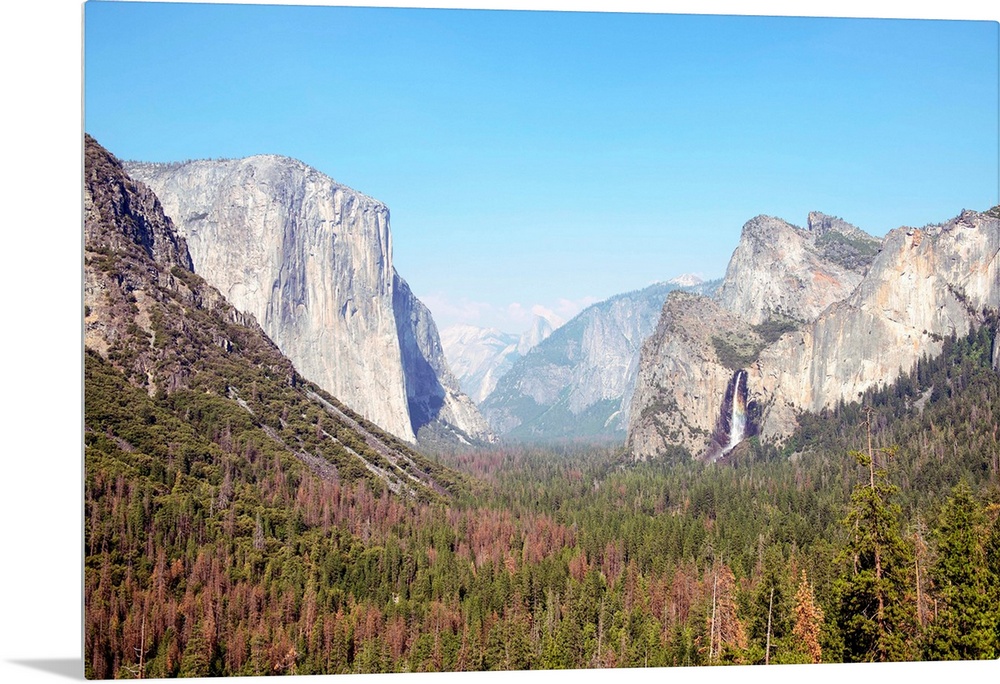 View of El Capitan and Yosemite Valley in Yosemite National Park, California.