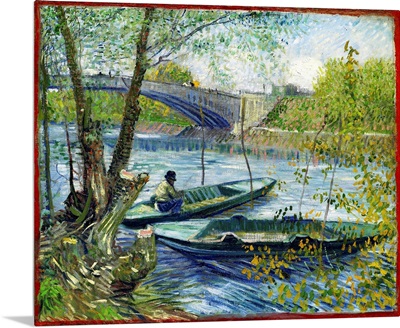 Fishing in Spring, the Pont de Clichy (Asnieres)