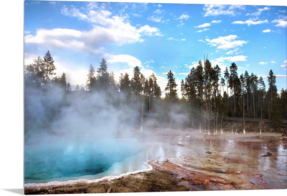 Yellowstone National Park has one of the largest collections of hot springs in the world. Yellowstone is Earth's largest a...