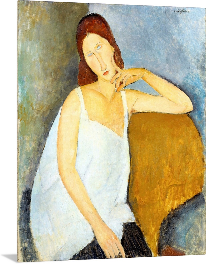 Modigliani depicted his mistress, Jeanne Hebuterne (1898-1920), in more than twenty works but never in the nude. Her casua...