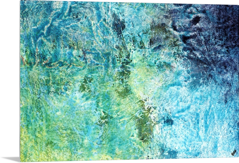 Contemporary abstract image of sea from above.