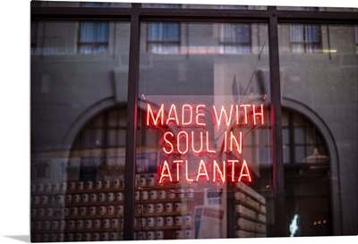 Made With Soul In Atlanta, Neon Sign, Switchyards, Atlanta, Georgia