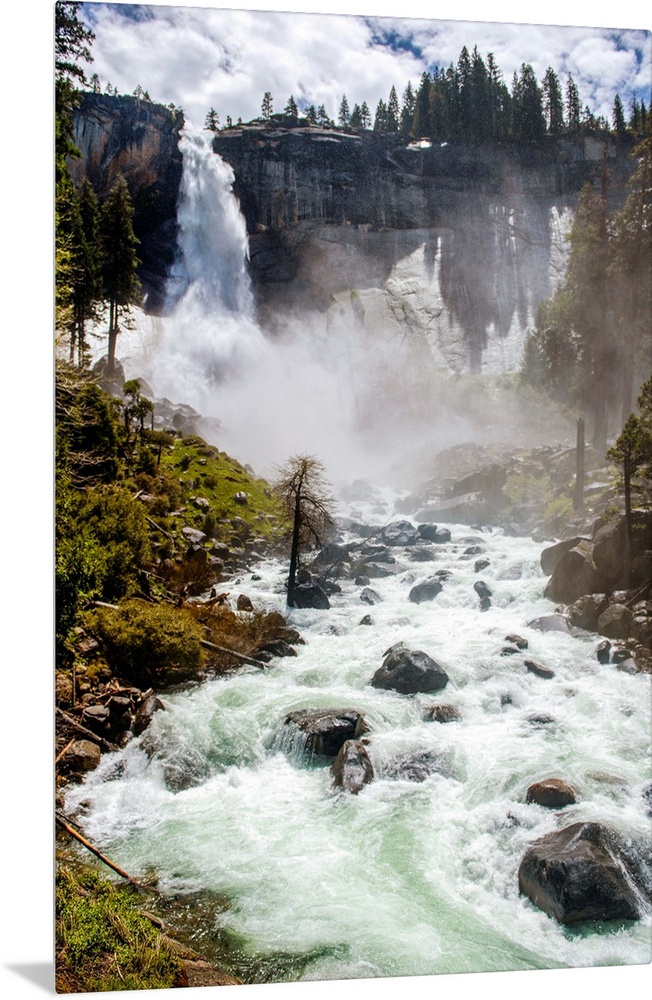 View of Nevada falls in Yosemite National Park, California.