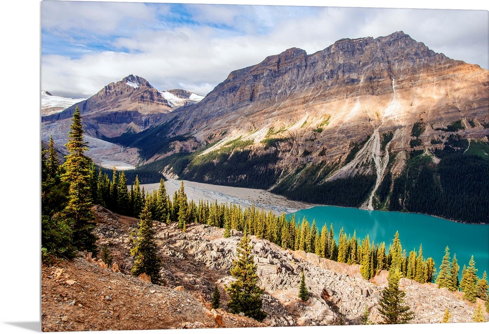 Peyto Lake and Caldron Peak in Banff National Park, Alberta, Canada.