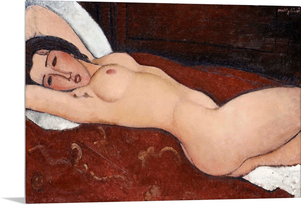 Modigliani's celebrated series of reclining nudes, begun in 1916, are influenced by Italian Renaissance representations of...