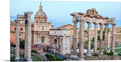 Roman Forum, Rome, Italy, Europe - Panoramic