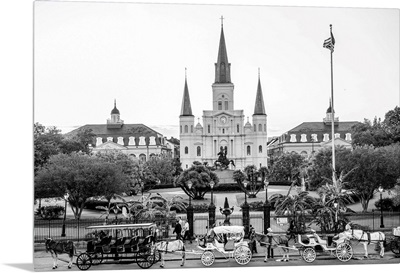 St. Louis Cathedral and Jackson Square, New Orleans, Louisiana
