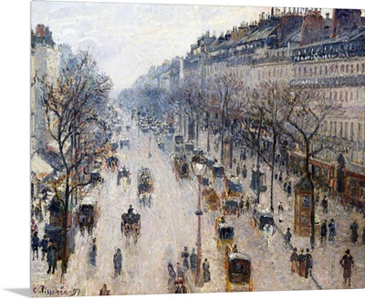 The Boulevard Montmartre on a Winter Morning