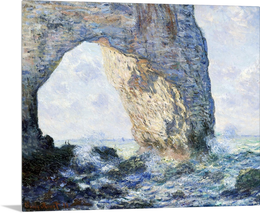 Monet spent most of February 1883 at Etretat, a fishing village and resort on the Normandy coast. He painted twenty views ...