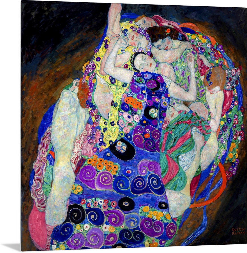 Gustav Klimt's The Virgin (1913) famous painting.