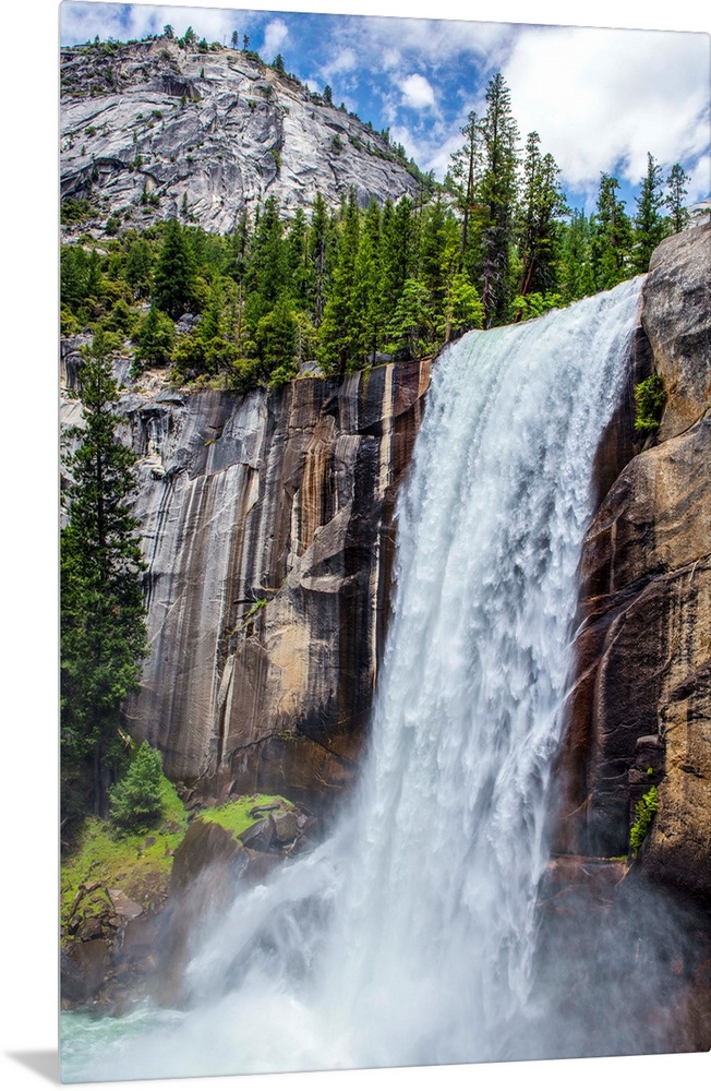 View of Vernal falls in Yosemite National Park, California.