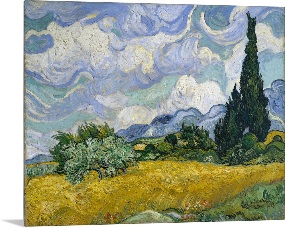 Cypresses gained ground in Van Gogh's work by late June 1889 when he resolved to devote one of his first series in Saint-R...