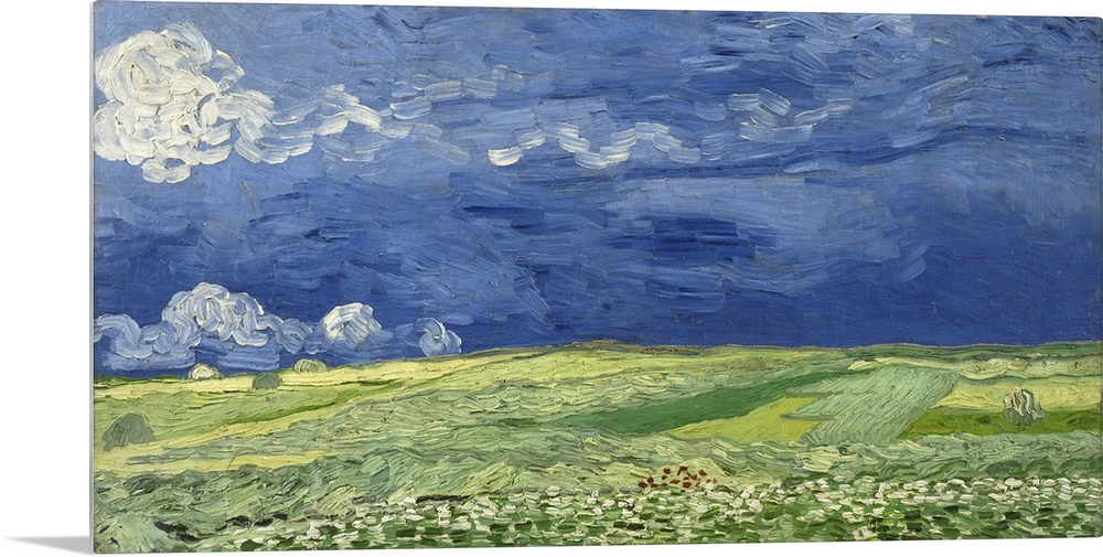 Vincent van Gogh - Wheatfield under thunderclouds.