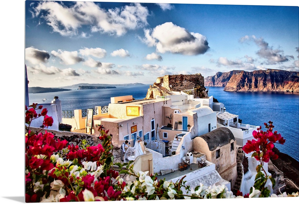 The town of Oia, Santorini