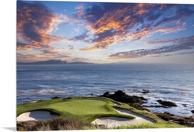 A View Of Pebble Beach Golf Course, Hole 7, Monterey, California