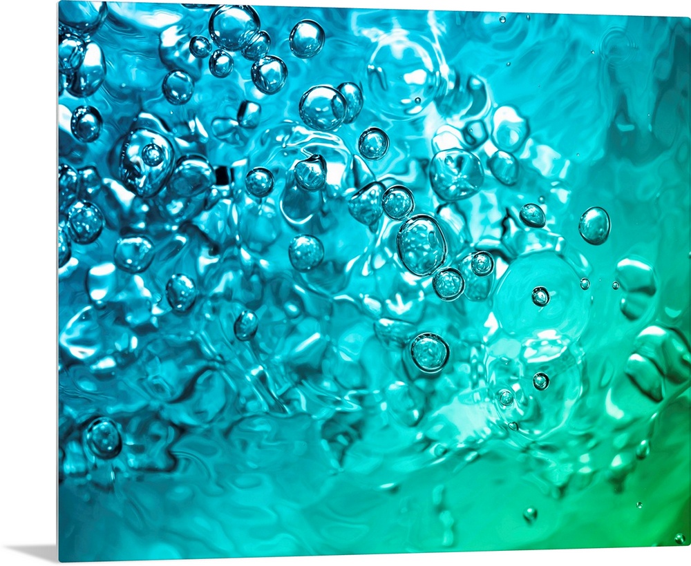 abstract water with bubbles