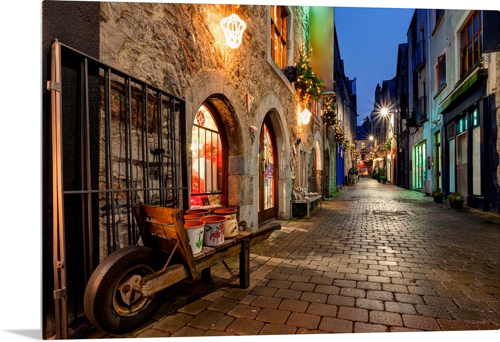 Old City Street At Night