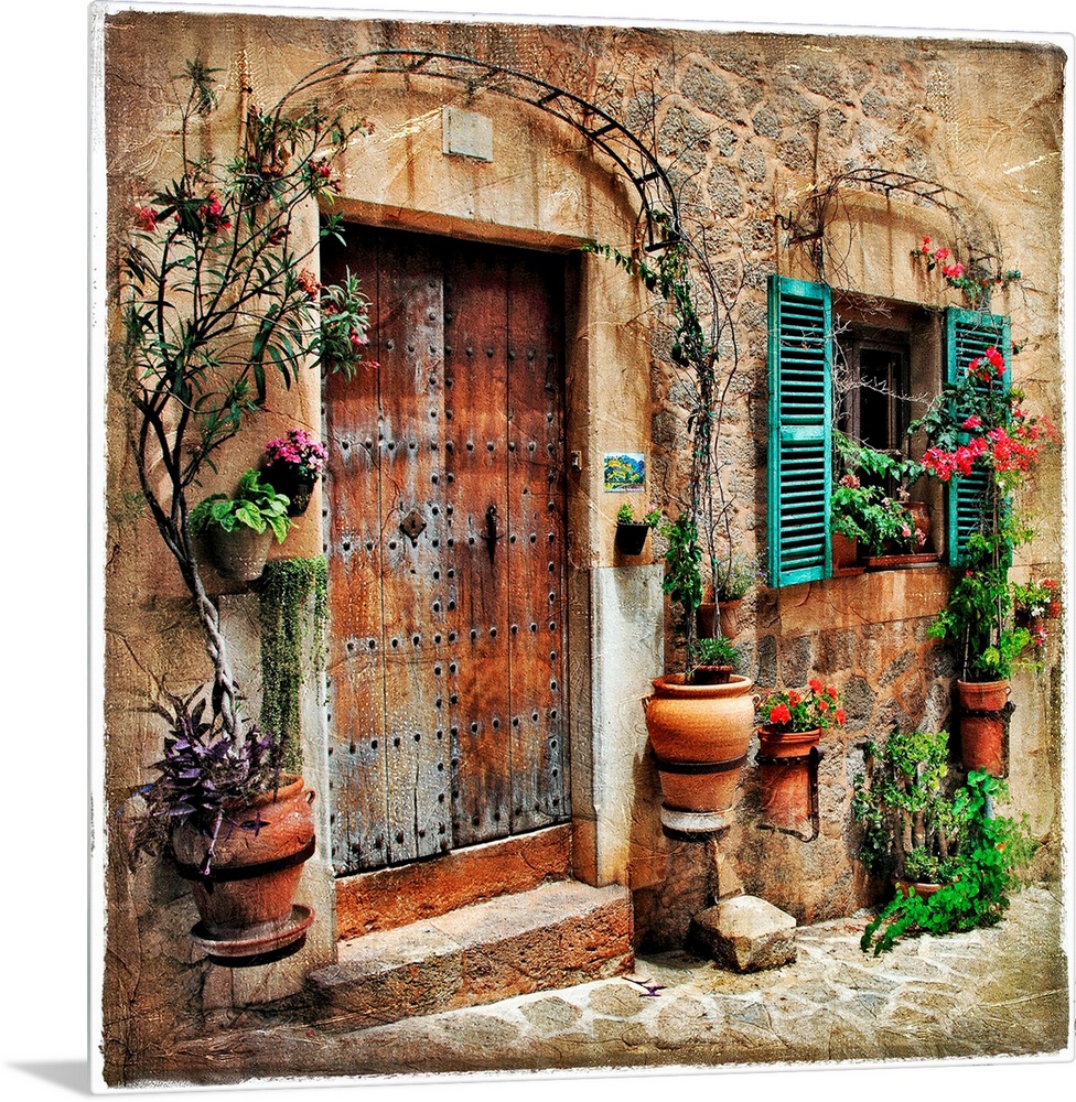 charming streets of old mediterranean towns