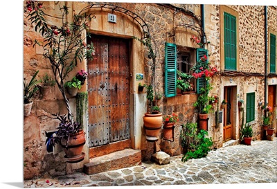 The charming streets of old Mediterranean towns