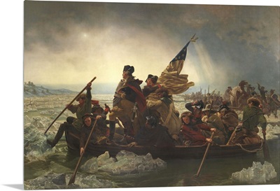 Painting of George Washington crossing the Delaware