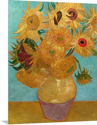 Vase With Twelve Sunflowers, 1889