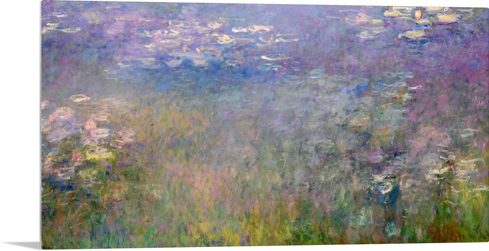 Monet, Water Lilies, C1920. Oil On Canvas, Claude Monet, C1920.
