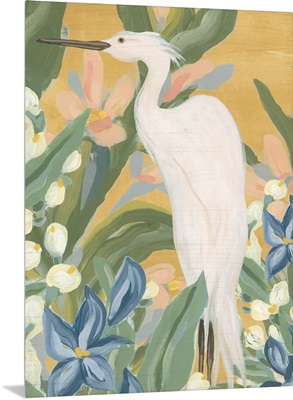 Floral Egret I