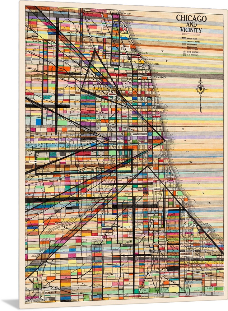 Modern Map of Chicago