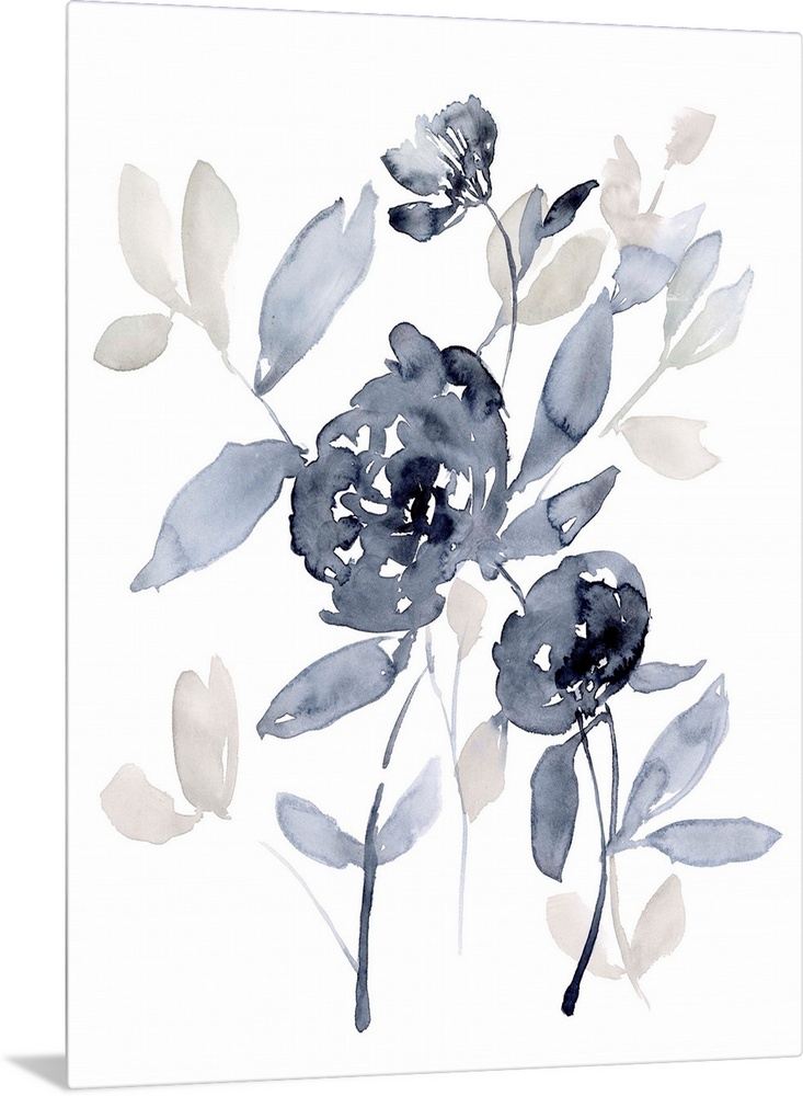 Peonies in Grey I