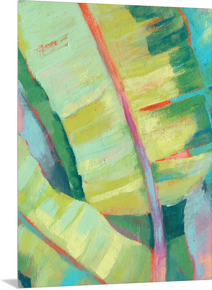 Vibrant Palm Leaves I