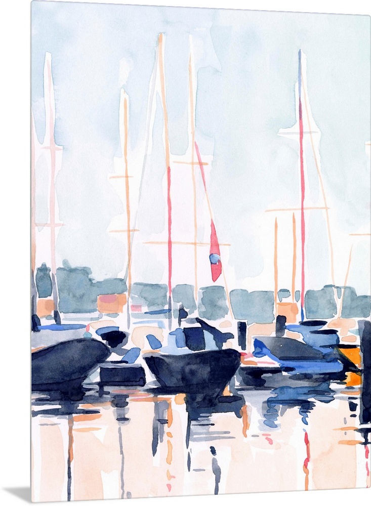 Watercolor Boat Club II