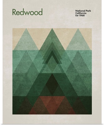 Abstract Travel Redwood