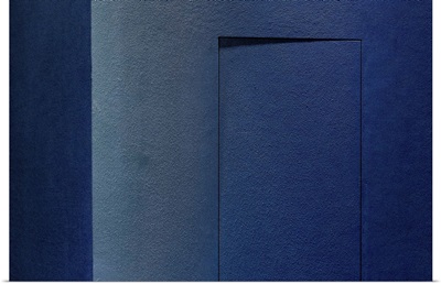 Blue Minimalism Or A Secret Door