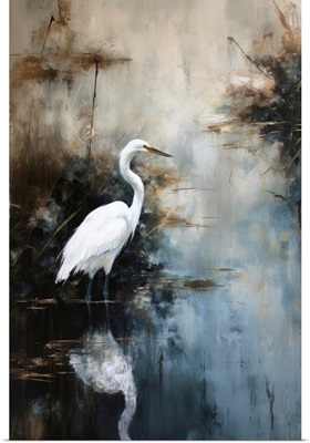 Egret In Lake