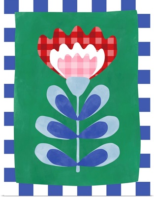 Floral Design With Bold Geometric Shapes