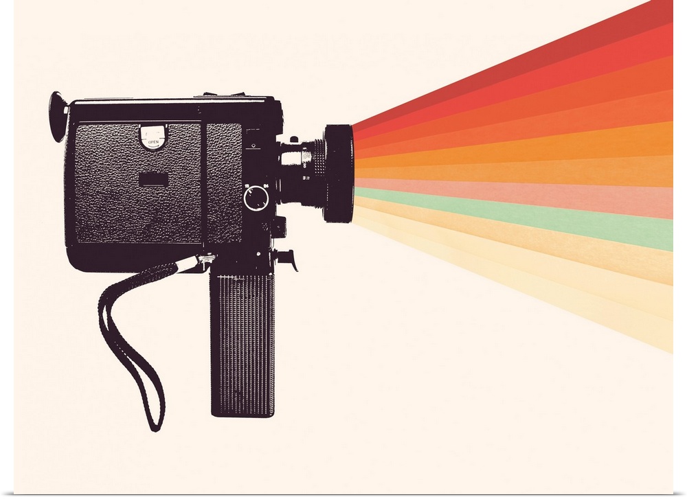 Movie Camera Rainbow