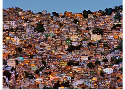 Nightfall In The Favela Da Rocinha