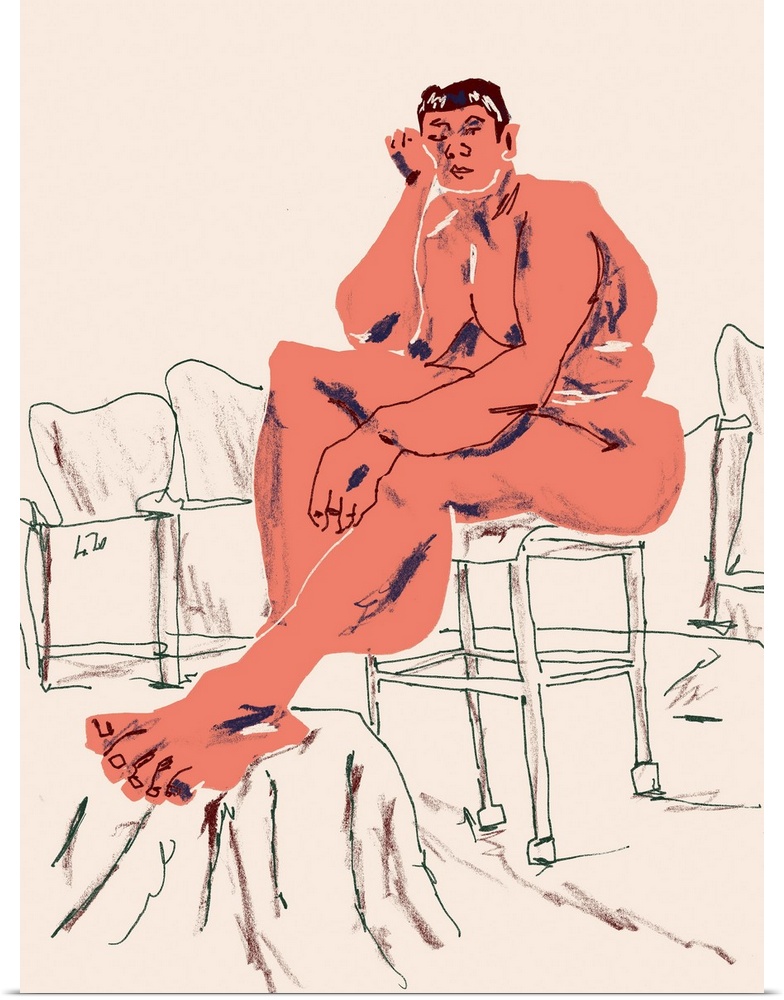 Nude Seated In A Chair