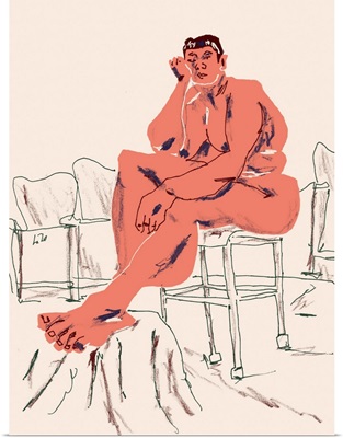 Nude Seated In A Chair