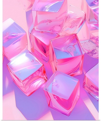 Pink Ice Cubes