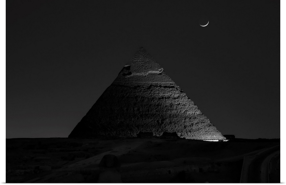 Pyramid At Night