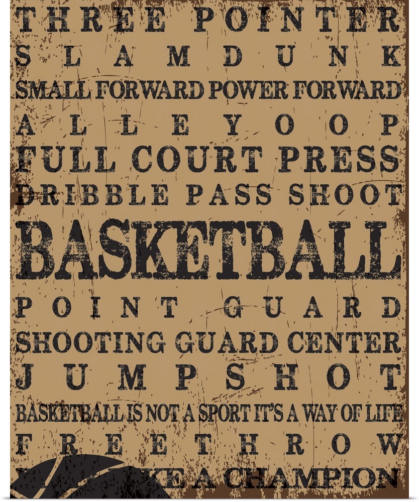 Basketball Typography