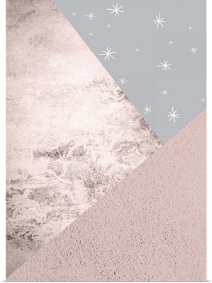 Blush Pink Grey Mountains 1