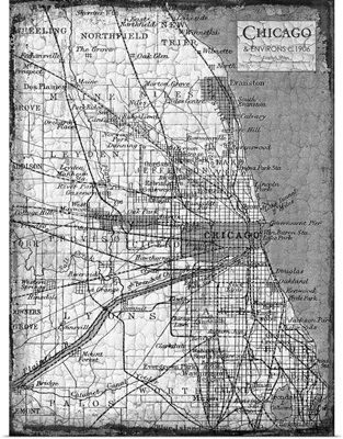 Environs Chicago Black and White