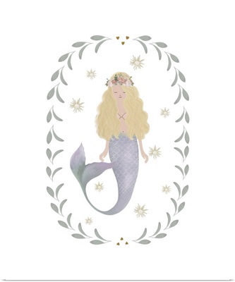 Mermaid Garland Purple Tail